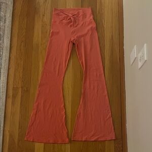 Stylish Coral Flared Leggings